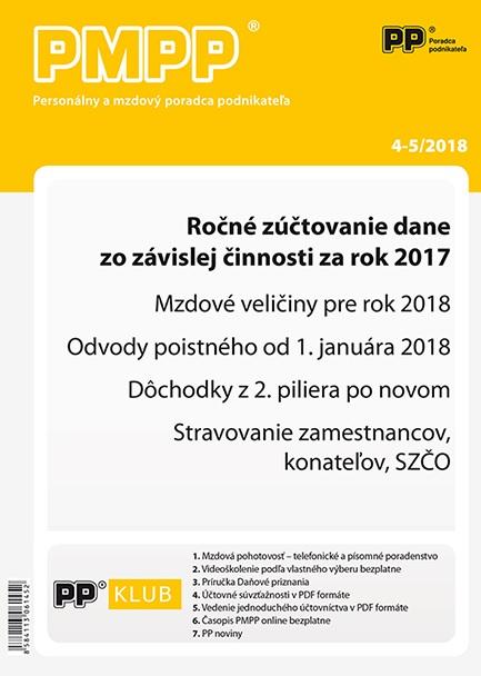 Kniha: PMPP 4-5/2018 Ročné zúčtovanie dane zo závislej činnosti za rok 2017autor neuvedený