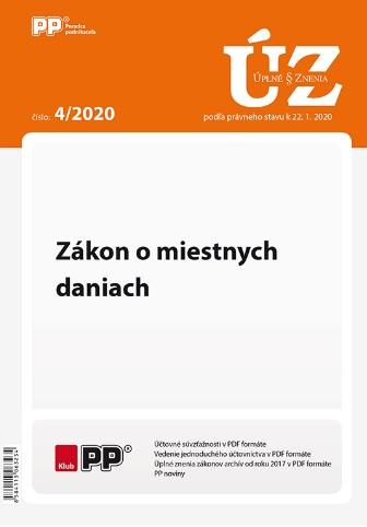 Kniha: UZZ 4/2020 Zákon o miestnych daniachautor neuvedený