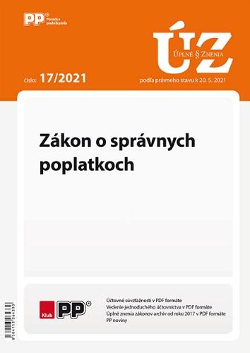 Kniha: UZZ 17/2021 Zákon o správnych poplatkochautor neuvedený