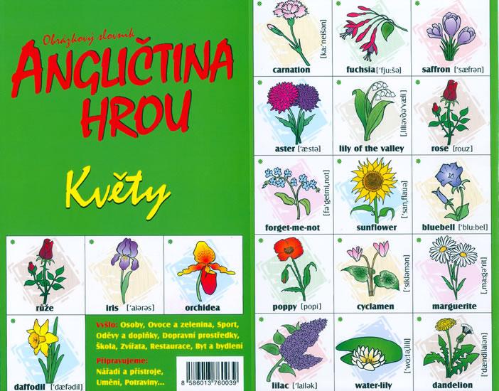 Kniha: Květy - Angličtina hrou (pexeso)autor neuvedený