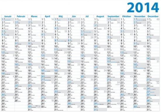 Kniha: K - Plánovací kalendár 2014 - jednolistový P03autor neuvedený