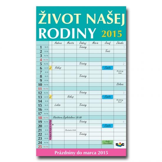 Kniha: K- Život našej rodiny 2015- N50- nastennýautor neuvedený