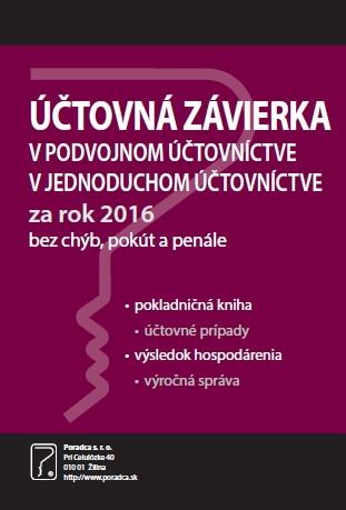 Kniha: Účtovná závierka za rok 2016autor neuvedený