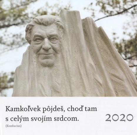 Kniha: Kalendár 2020 (nástenný) - Kamkoľvek pôjdeš, choď tam s celým svojím srdcom. - Anton Srholec