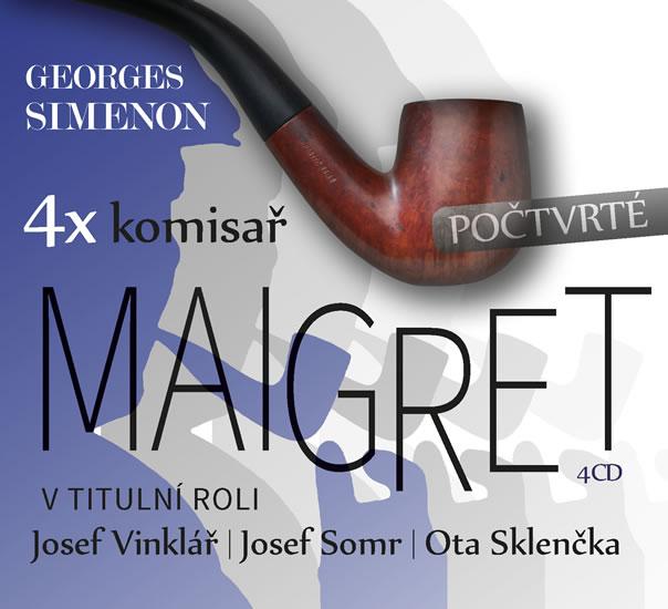 Kniha: 4x komisař Maigret - počtvrté  - 4CD - Simenon Georges