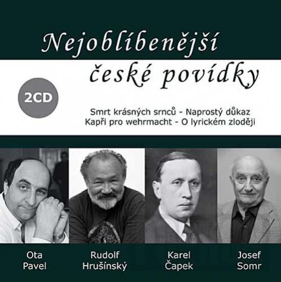 Kniha: Nejoblíbenější české povídky - 2CD (čte Rudolf Hrušínský) - Čapek, Ota Pavel Karel