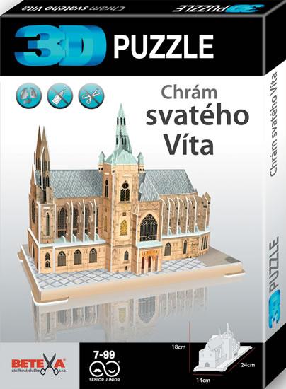 Kniha: Chrám sv. Víta - 3D puzzleautor neuvedený