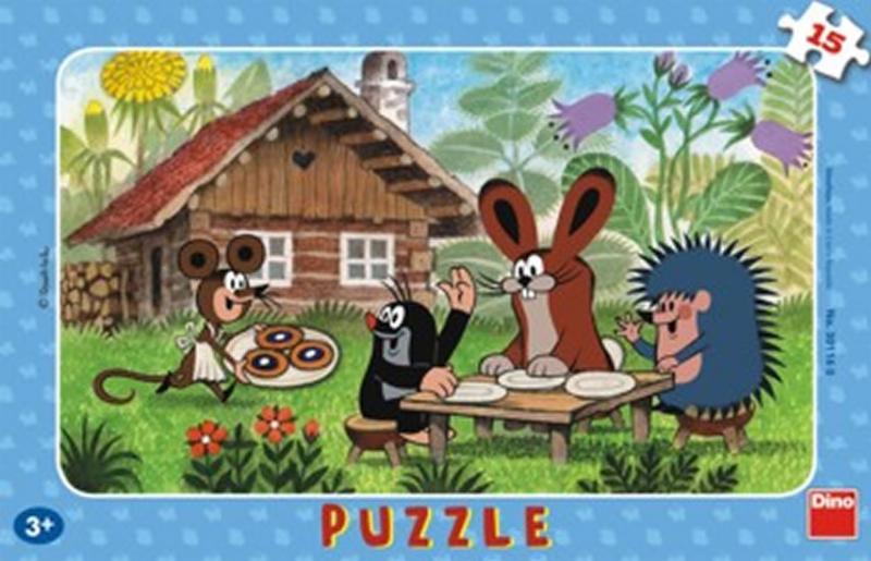 Kniha: Krtek na návštěvě - Puzzle 15 deskovéautor neuvedený