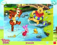 Medvídek Pú - rámové puzzle 40 dílků