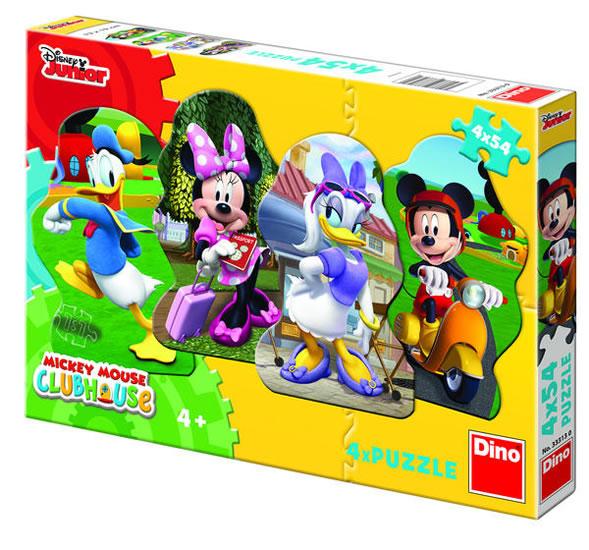 Kniha: Mickey a kamarádi - Puzzle 4x54 - Disney Walt