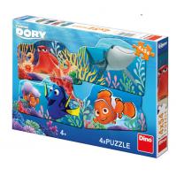 Dory a přátelé - puzzle 4x54 dílků