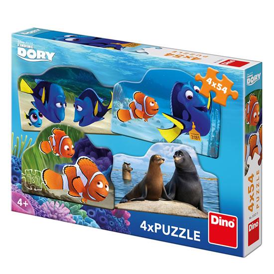 Kniha: Hledá se Dory: puzzle 4x54 dílkůautor neuvedený