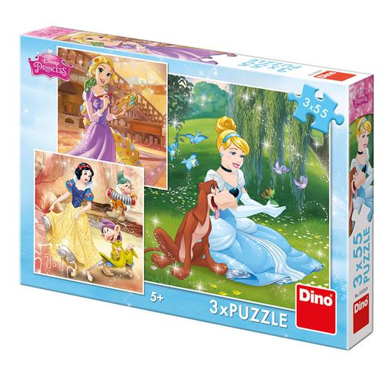 Kniha: Disney Princezny - Volné odpoledne: puzzle 3x55 dílkůautor neuvedený