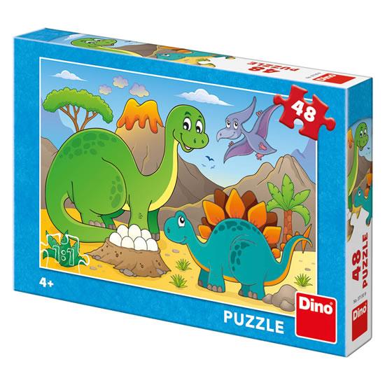 Kniha: Happy Dino: puzzle 48 dílkůautor neuvedený