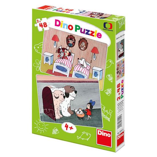 Kniha: Pohádky s pejsky - Puzzle 2x48autor neuvedený