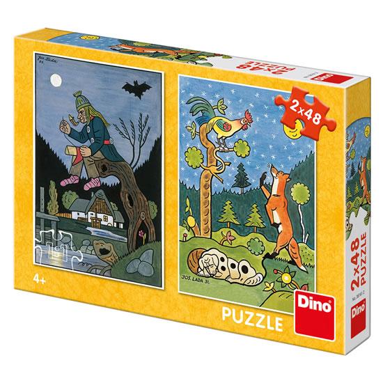 Kniha: Josef Lada - Pohádky: puzzle 2x48 dílků - Lada Josef