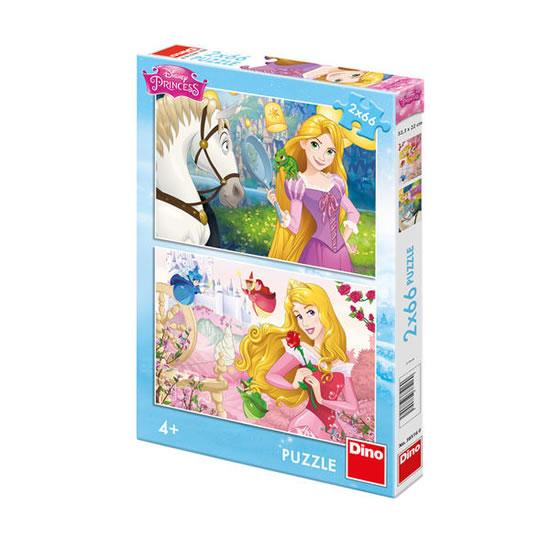 Kniha: Princezny: Portréty - Puzzle 2x66 - Disney Walt