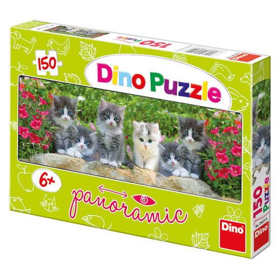 Kniha: Koťátka v zahradě - puzzle panoramic 150 dílkůautor neuvedený