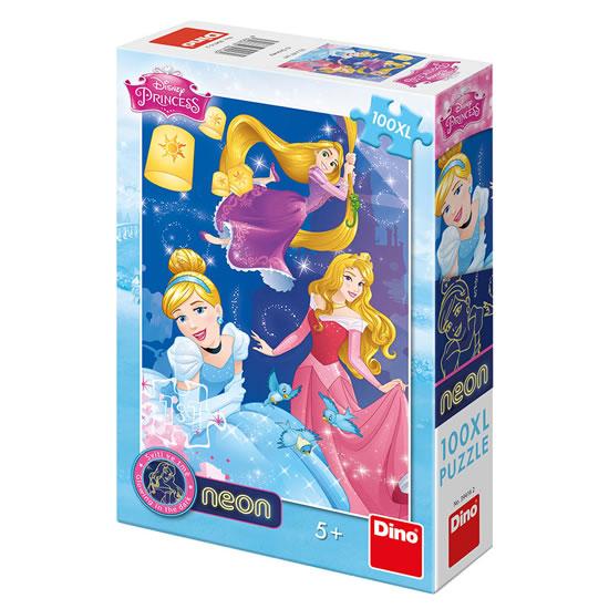 Kniha: Disney Princezny - Oslava: svítící neonové puzzle 100XL dílkůautor neuvedený