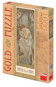 Alfons Mucha - Odpočinek noci - puzzle 1