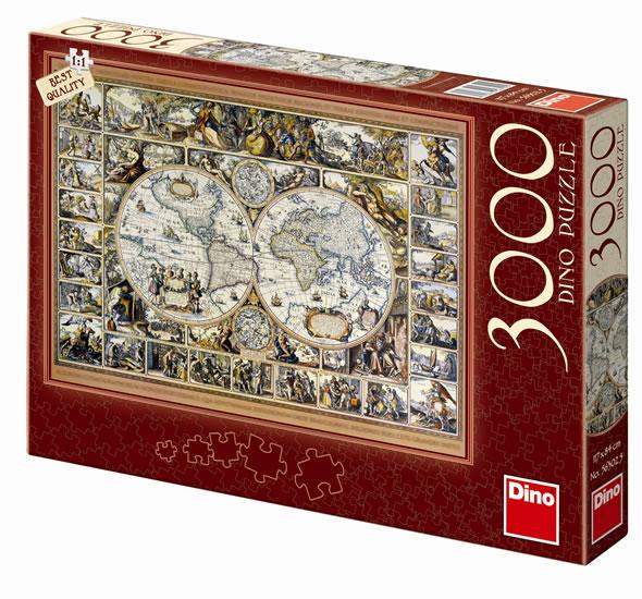 Kniha: Historická mapa - puzzle 3000 dílkůautor neuvedený