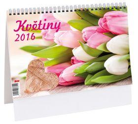Kniha: Kalendář stolní 2016 - Květinyautor neuvedený