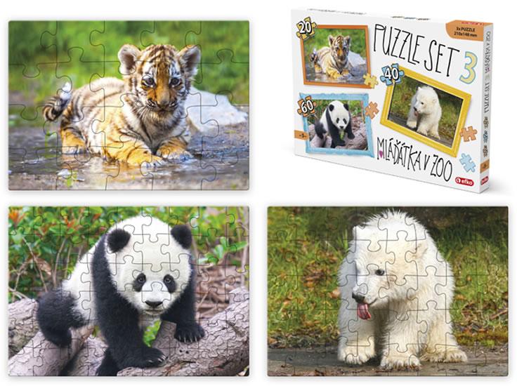 Kniha: Puzzle SET 3 - Mláďátka v ZOOautor neuvedený