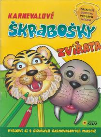 Zvířata - Karnevalové škrabošky