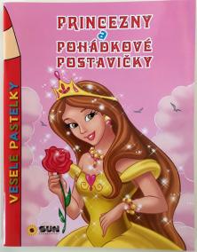 Princezny a pohádkové postavičky - Veselé pastelky