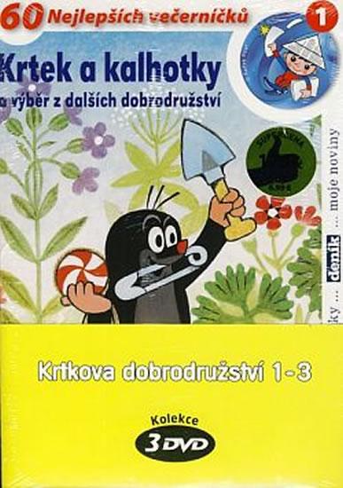 Kniha: Krtkova dobrodružství 1-3 - 3 DVD (pošetka) - Miler Zdeněk