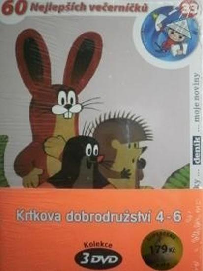 Kniha: Krtkova dobrodružství 4-6 - 3 DVD (pošetka) - Miler Zdeněk