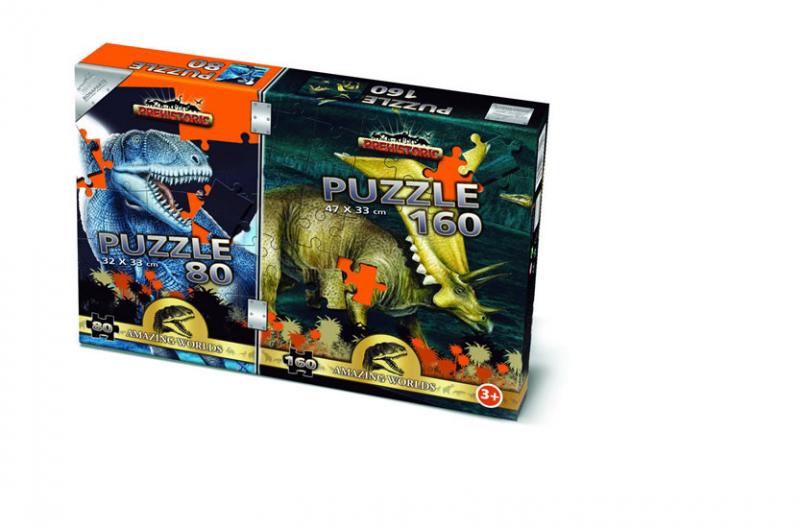 Kniha: Puzzle Mix 80/160 - Prehistoricautor neuvedený