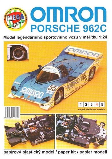 Kniha: Omron: Porsche 962C  1:24/ papírový model - Antonický Michal