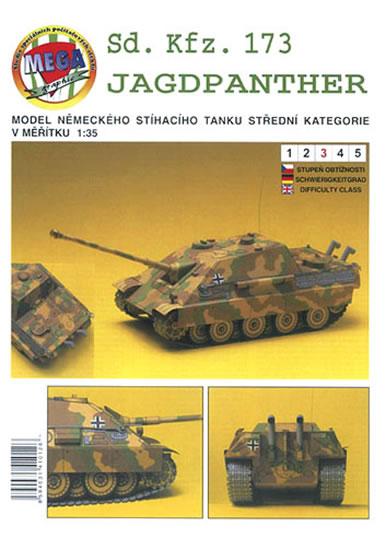 Kniha: Sd. Kfz. 173 JAGDPANTHER/papírový model - Krejčíř Antonín