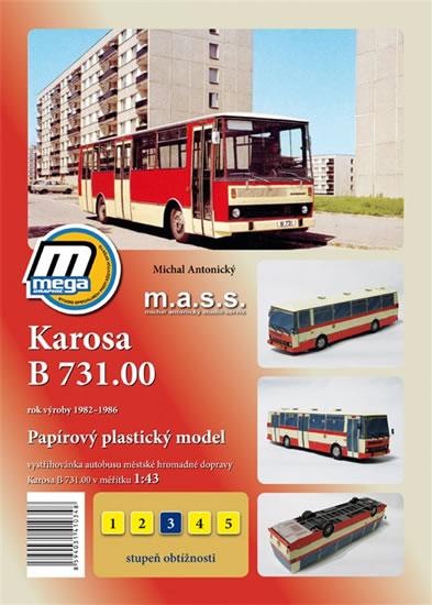 Kniha: Karosa B 731.00 rok výroby 1982 - 1986/papírový model - Antonický Michal