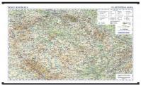 Česká republika - školní nástěnná vlastivědná mapa 1:370 tis./136x96 cm