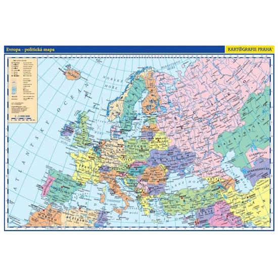 Kniha: Evropa - školní nástěnná politická mapa 1:5mil./136x96 cmautor neuvedený