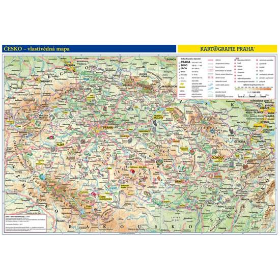 Kniha: Česko – příruční vlastivědná mapa 1:1,1 mil./ obrysová mapa/46x32 cmautor neuvedený