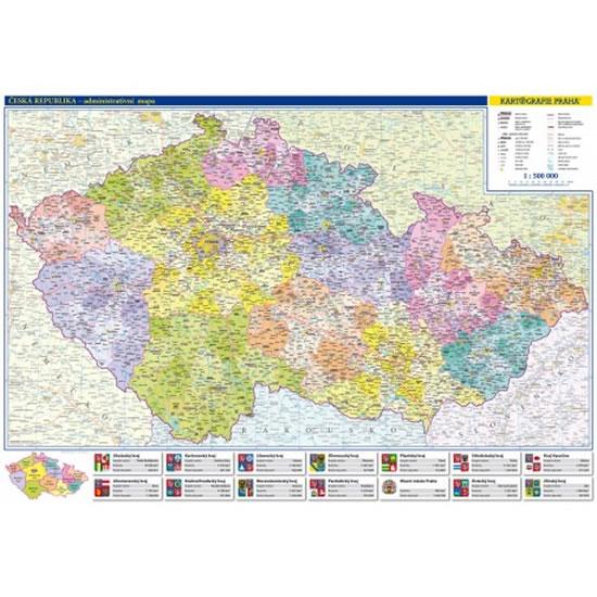 Kniha: Česká republika - administrativní mapa 1:500 tis.autor neuvedený