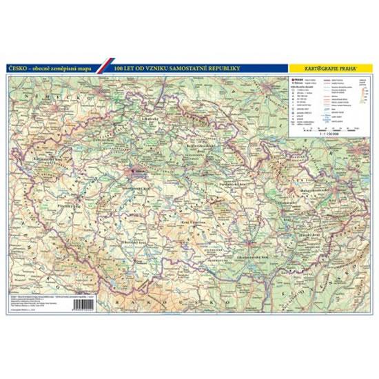 Kniha: Vývoj českého státu/Česko - obecně zeměpisná mapa, 1 : 1 150 000autor neuvedený