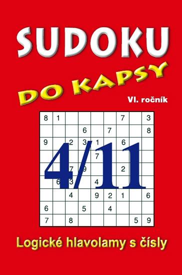 Kniha: Sudoku do kapsy 4/2011 (červená)autor neuvedený