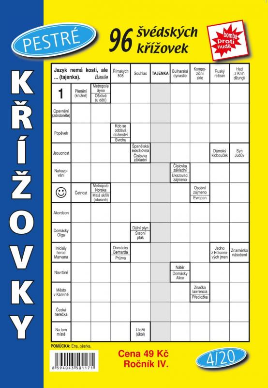Kniha: Pestré křížovky 4/2020autor neuvedený