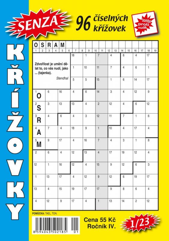 Kniha: Senza číselné křížovky 1/2023autor neuvedený
