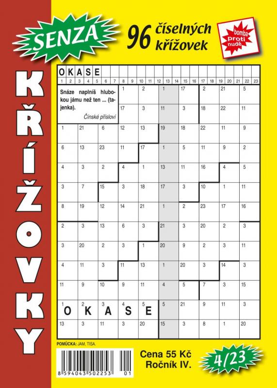 Kniha: Senza číselné křížovky 4/2023autor neuvedený