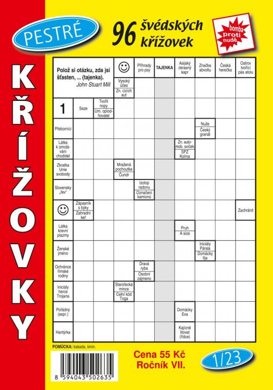 Kniha: Pestré křížovky 1/2023autor neuvedený