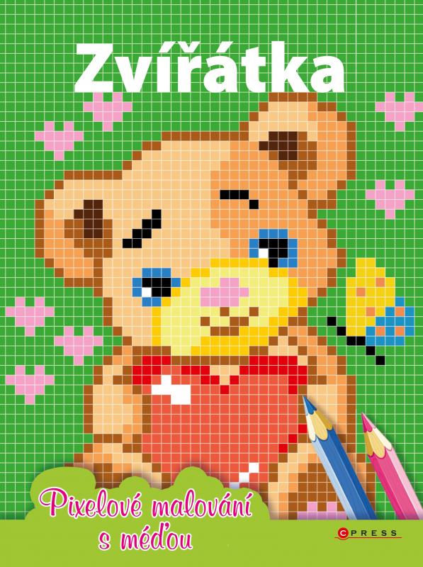 Kniha: Zvířátka - Pixelové malování s méďou - Cuberdon