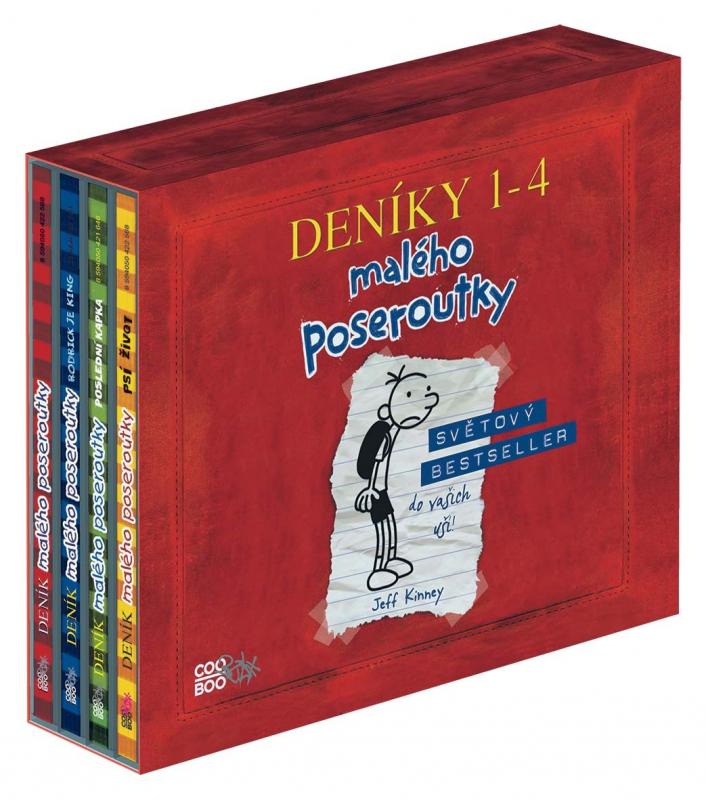 Kniha: Deník malého poseroutky (audio 1-4 BOX) - Jeff Kinney, Václav  Kopta