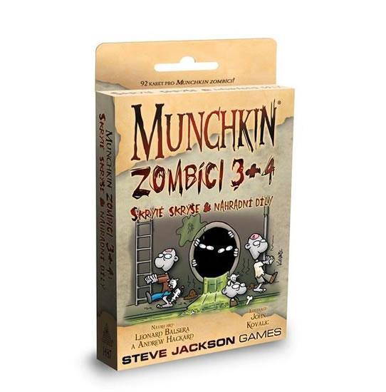 Kniha: Munchkin Zombíci 3+4 - Karetní hra - rozšířeníautor neuvedený