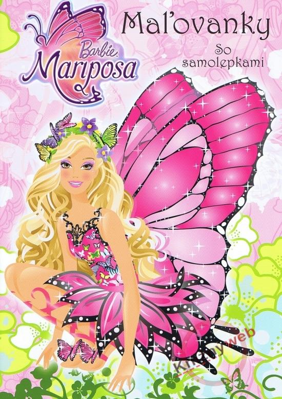 Kniha: Barbie Mariposa -  Maľovanky so samolepkami - Mattel