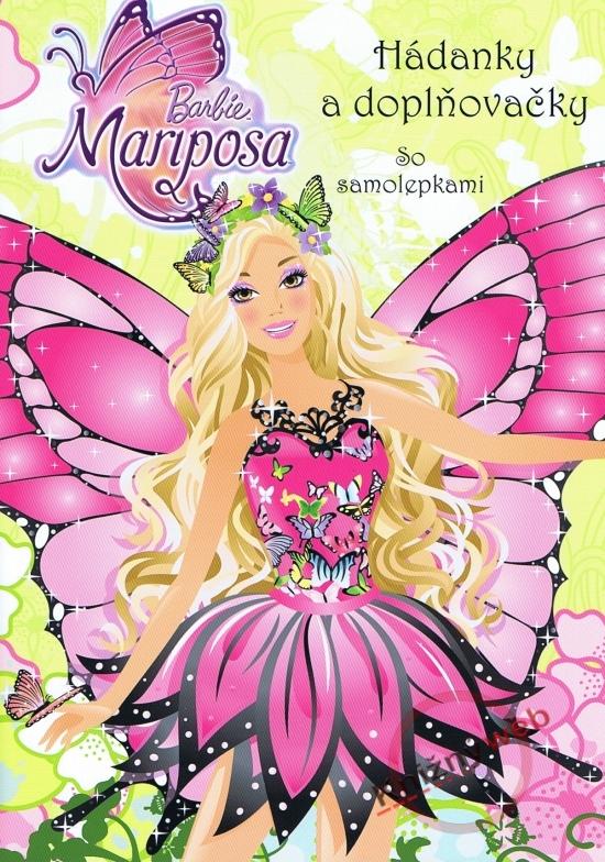 Kniha: Barbie Mariposa - hádanky a dopľňovačky so samolepkami - Mattel